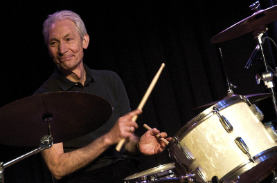 Charlie Watts à la batterie aux "ABC & D of Boogie Woogie" (2010)